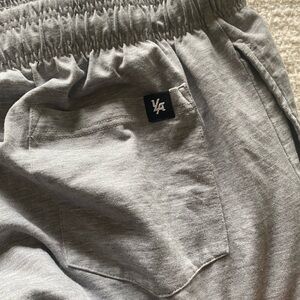 Gray Elastic Waist Shorts